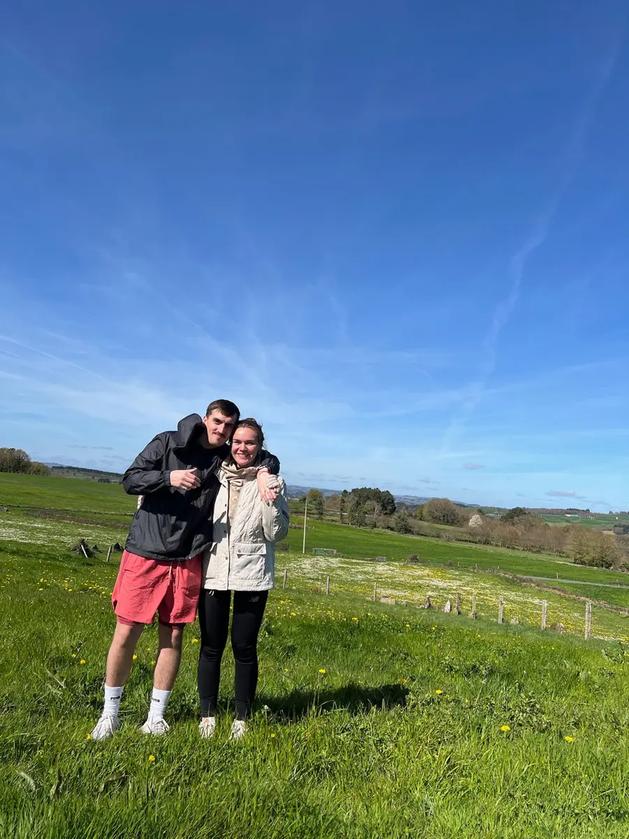 Juntos en el Camino de Santiago entre Sarria y Portomarín
