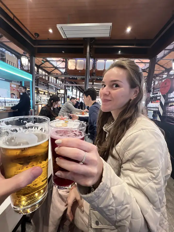 Un brindis juntos en Madrid